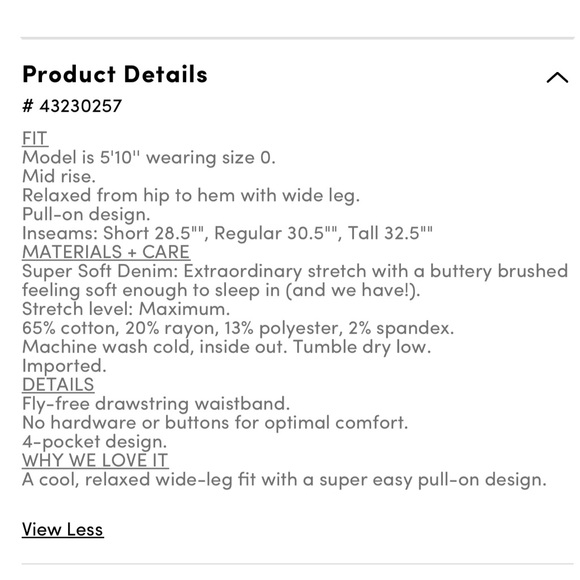 ❤️ Day Special Torrid Weekend Black Wide Leg Jeans size 00 short - Picture 6 of 6